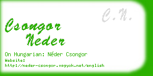 csongor neder business card